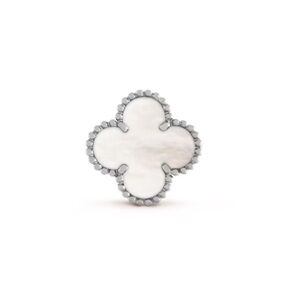 Van Cleef & Arpels Silver and White Earrings